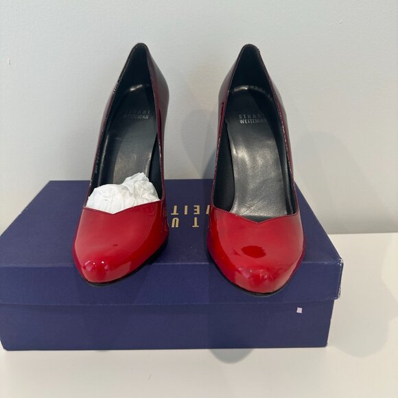 NWT Stuart Weitzman Patent Leather Pumps Size 8.5 - Picture 2 of 6
